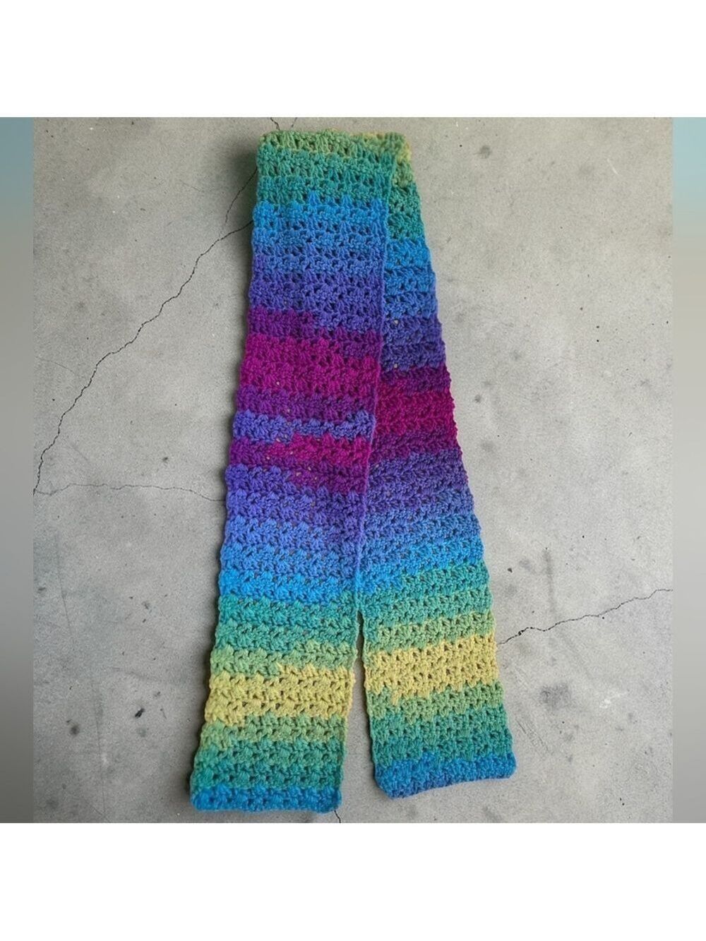 Multicolor Crochet Scarf #SCA10
